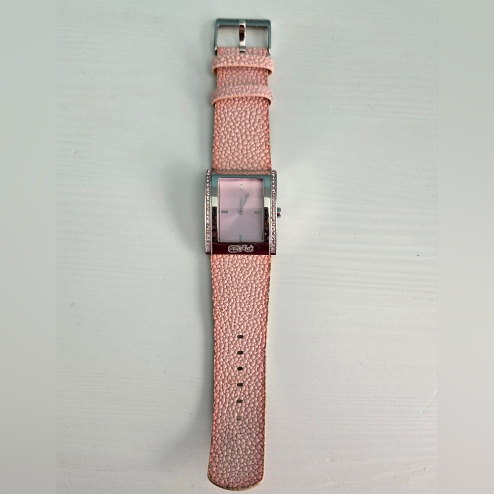 Marc Ecko Watch Womens 8" Long Pink Rhinestone Y2k Retro Streetware 90s Vintage